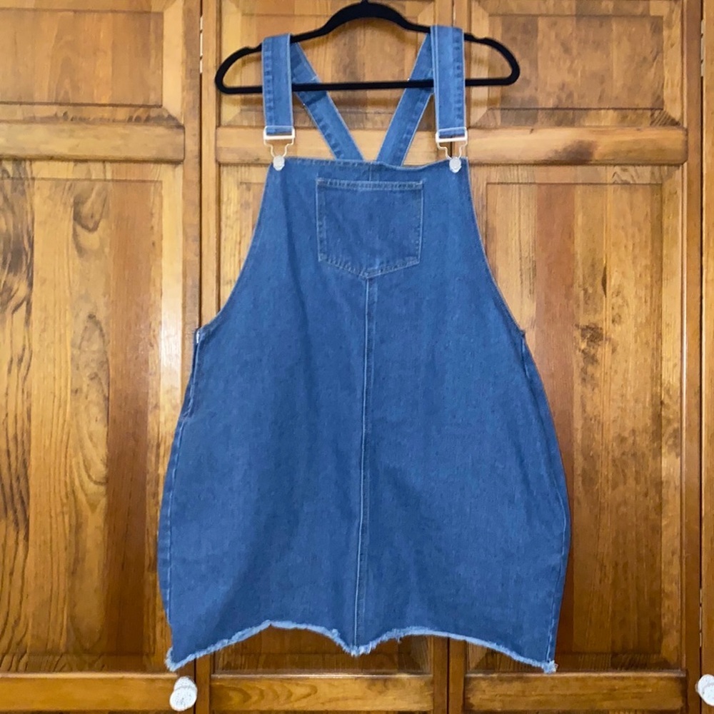 Loralette Blue Jean Overall Dress